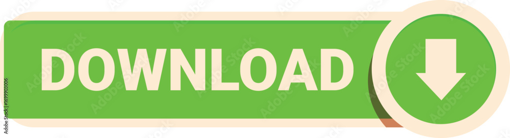 Poster download button with arrow pointing down suggesting downloading or transferring data