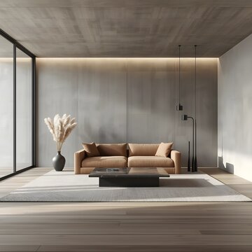 Luxury Lifestyle &ndash; Modern Living Room Scene