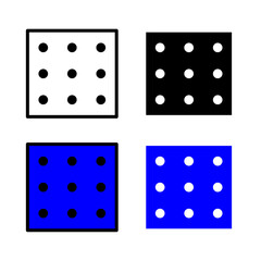 More Dot Icon . in stroke, black and colored vectors collection isolated on white background.