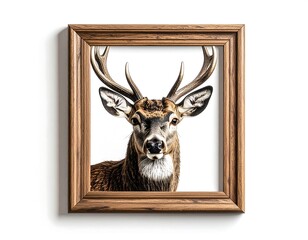Framed portrait of a deer