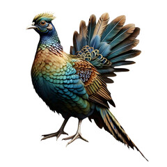 Fototapeta premium Isolated Transparent Png Of Colorful Bird