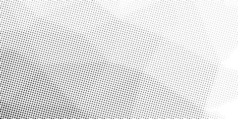 Abstract vector halftone tilted background with grainy stripes. Dotted texture and trendy halftone tonal gradation effect. Eps 10