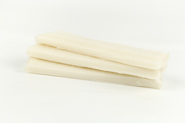 Fresh White Rice Paper Sheets for Spring Rolls and Asian Cuisine on Clean Background