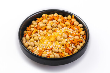 Mixed legumes grains spices collection bowl white background soybean lentil seeds healthy cooking ingredients farmhouse kitchen