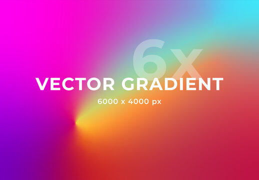 Vibrant Spectrum Gradient Set