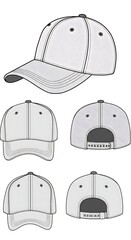 Structured Simplicity: Cap Design Sketches