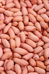 Raw Skinned Peanuts Background Texture - Fresh Nuts for Cooking and Snacking