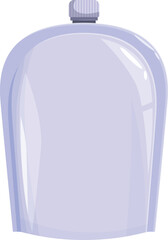 Light purple reusable doypack pouch packaging standing up, isolated on white background