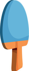 Cartoon ping pong paddle representing table tennis, competition, and recreational activities