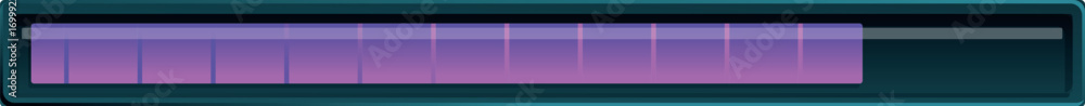Poster horizontal progress bar showing loading status with purple filling