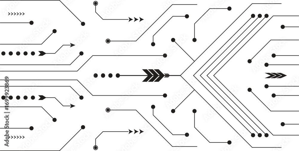 Poster abstract technology design elements background
