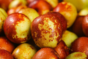 Fresh Sweet Jujube Fruits from Zhanhua Shandong - Traditional Chinese Winter Dates with Crisp Texture