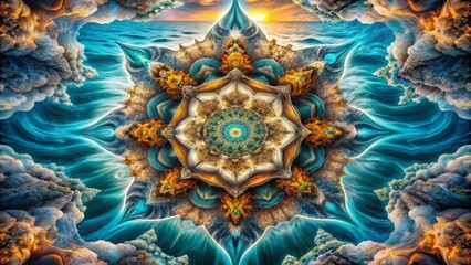 Ocean Mandala at Sunset