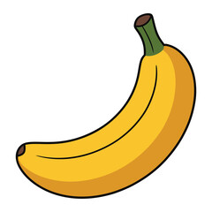 banana isolated on white