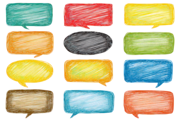 Colorful Speech Bubbles Collection