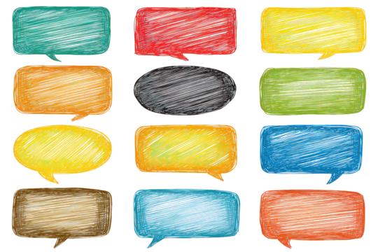 Colorful Speech Bubbles Collection