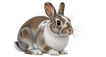 Bunny rabbit isolated with transparent background