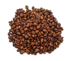 Heap of coffee beans.