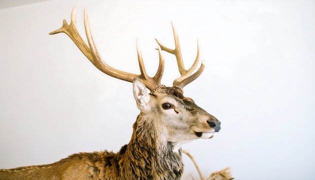 Close-up of deer head mount