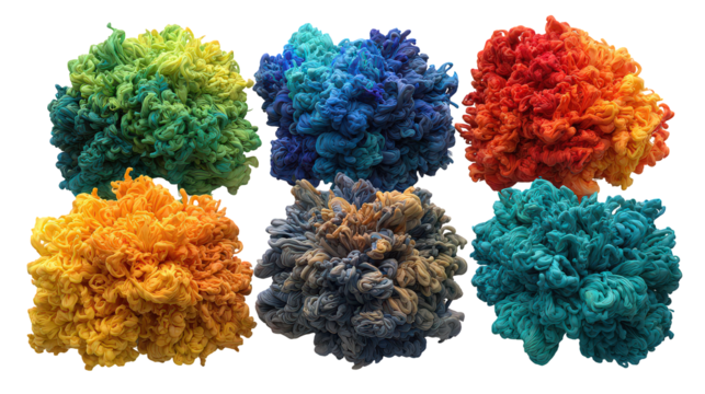 Abstract Colorful Molecular Structures