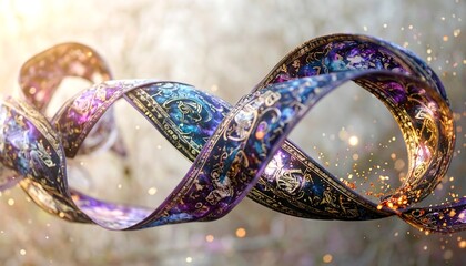 Abstract ribbon design