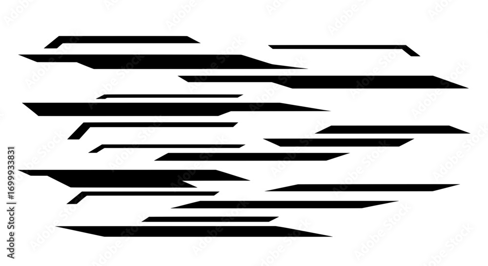 Poster modern abstract geometric stripes create a sense of speed and motion. vector illustration ideal for 