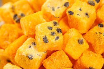 Freeze Dried Passion Fruit Chunks with Seeds for Instant Tea and Healthy Snacks