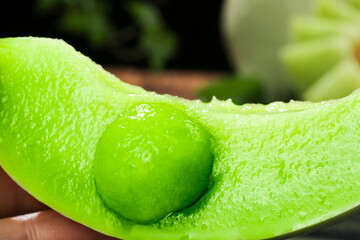 Fresh Green Edamame Soybean Pod with Bean - Healthy Asian Vegetable Ingredient