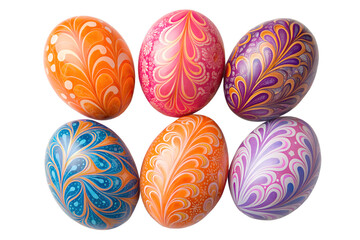Colorful Easter Eggs with Ornate Designs, A Vibrant Celebration of Spring and Tradition