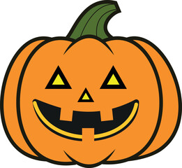 Halloween Pumpkin Jack O Lantern Illustration