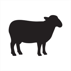 Sheep Silhouette Vector Illustration