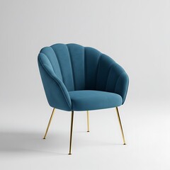 紺碧の貝殻椅子