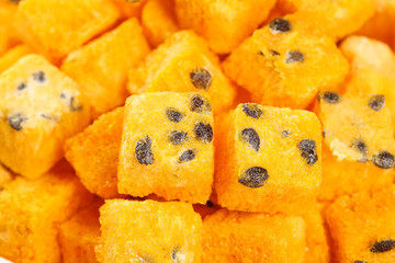 Freeze Dried Passion Fruit Blocks with Seeds for Instant Tea and Healthy Snacks