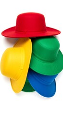 Primary Hues: A Hat Stack