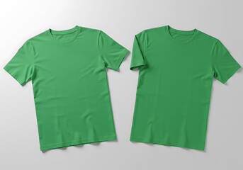 Soft Green T-Shirt Mockup: Realistic 3D Render