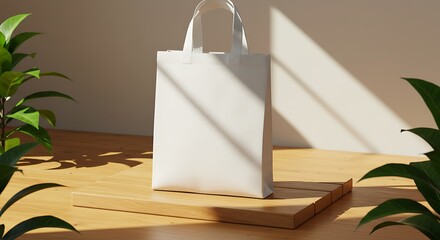 Sunlit Canvas: A Tote's Gentle Presence