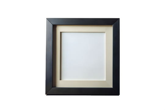 Empty picture frame isolated on white background