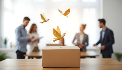 Professional business teamwork concept with diverse professionals collaborating in modern office environment emphasizing success communication and strategic planning