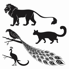 lion vinyl ready vector illustration