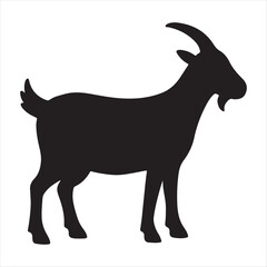 Goat Silhouette Vector Illustration