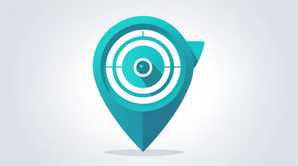 Icon locator. Icon Object Detection. Flat Style. Vector icons