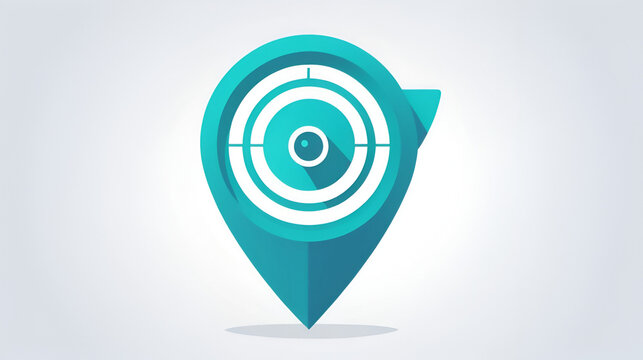 Icon locator. Icon Object Detection. Flat Style. Vector icons