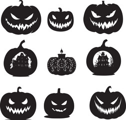 halloween pumpkin set
