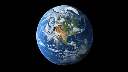 Fototapeta premium Beautiful Earth floating in space