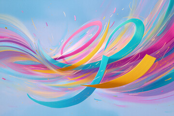 Pastel flowing abstract texture with dreamy colors
