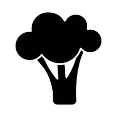 Fresh Broccoli Icon – Organic Vegetable Vector Isolated