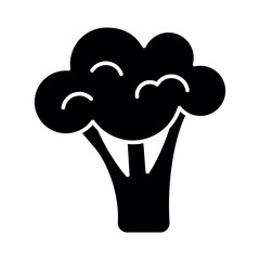 Fresh Broccoli Icon – Organic Vegetable Vector Isolated