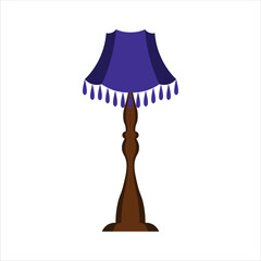 Floor Lamp Vector Flat Illustration