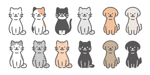 犬猫　うちの子　ペットアイコン