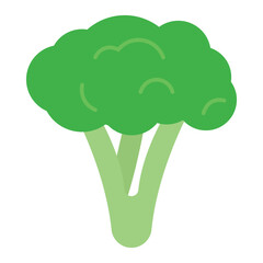 Fresh Broccoli Icon – Organic Vegetable Vector Isolated